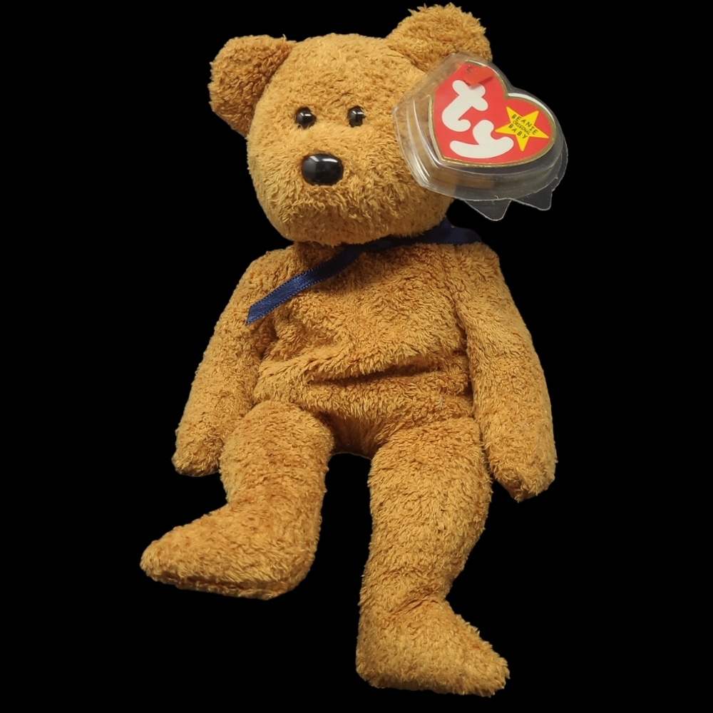 1998 TY BEANIE BABY "FUZZ" BEAR - RETIRED - ERROR